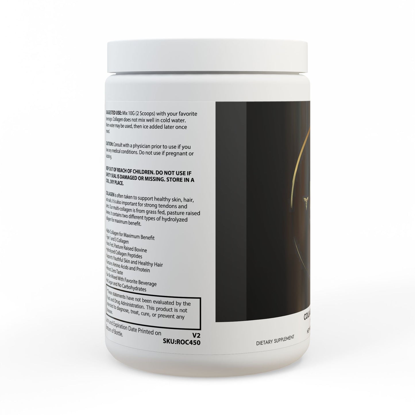 Collagen Peptides Type I & III Supplement (350g, 12.3oz)